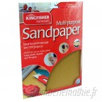 60 80 100 &120 Grade Sandpaper. Kingfisher 24 Sheets Assorted Sandpaper and Inspirational Magnet by Kingfisher  B01DY8OHSU
